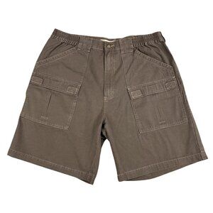 Cabela's Brown Cargo Stretch Waist Hiking Shorts Sz 36